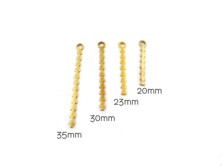 8x Breloque barre épis de blé (4 longueurs) PP-245