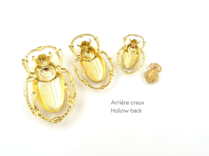 1x Breloque scarabée (4 tailles) CH-037