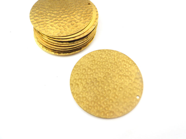 2x Breloque disque martelé (45mm 1"3/4) DM-45/1H