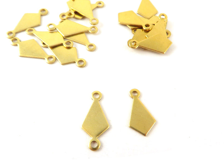 12x breloque connecteur losange (13mm x 7mm) PP-124