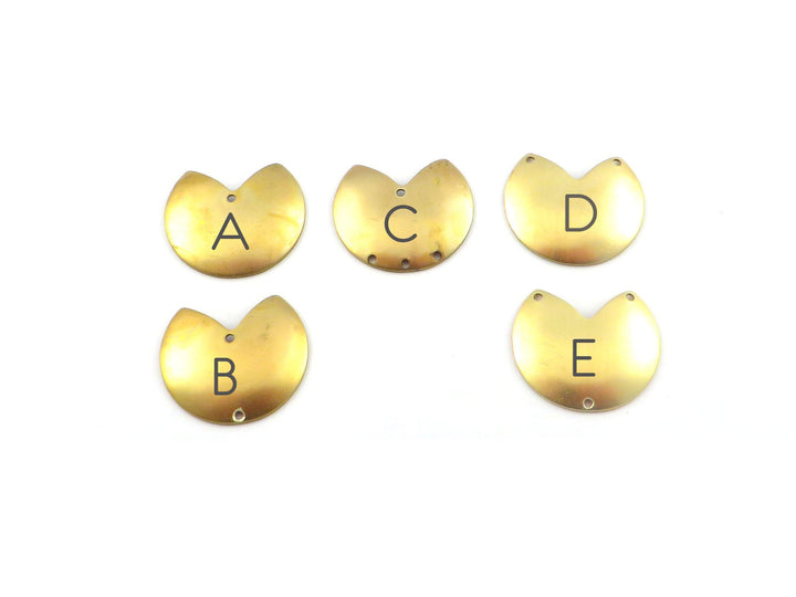 4x Breloque connecteur disque bombé (22mm) PV-024/PV-086/PV-178