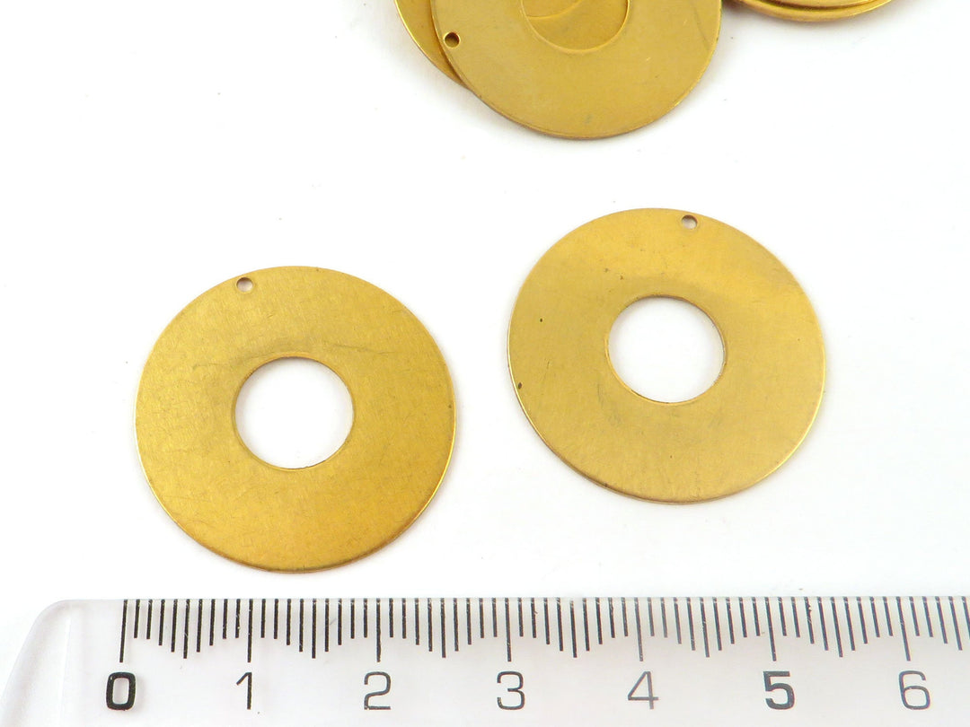 4x Breloque disque rondelle (27mm) PP-359