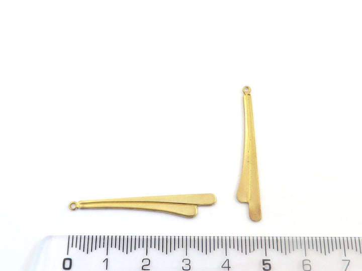 4x Breloque goutte aile (38mm x 6mm) PP-355