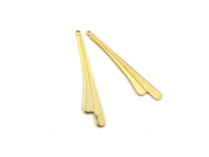 4x Breloque goutte aile (38mm x 6mm) PP-355