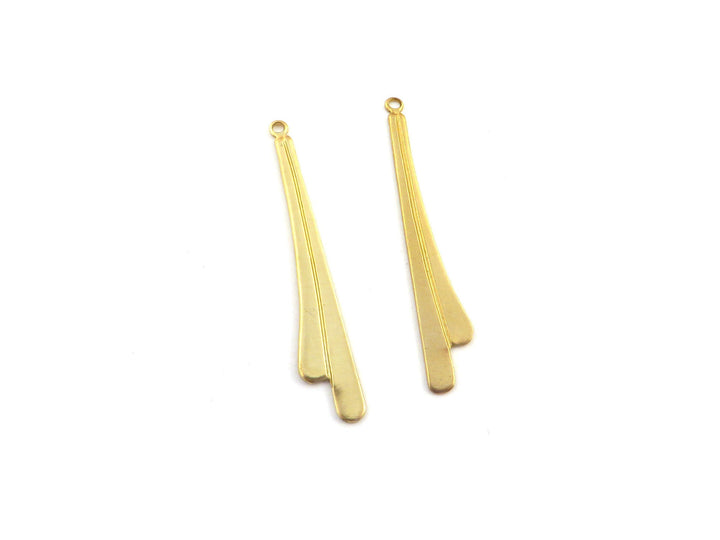 4x Breloque goutte aile (38mm x 6mm) PP-355