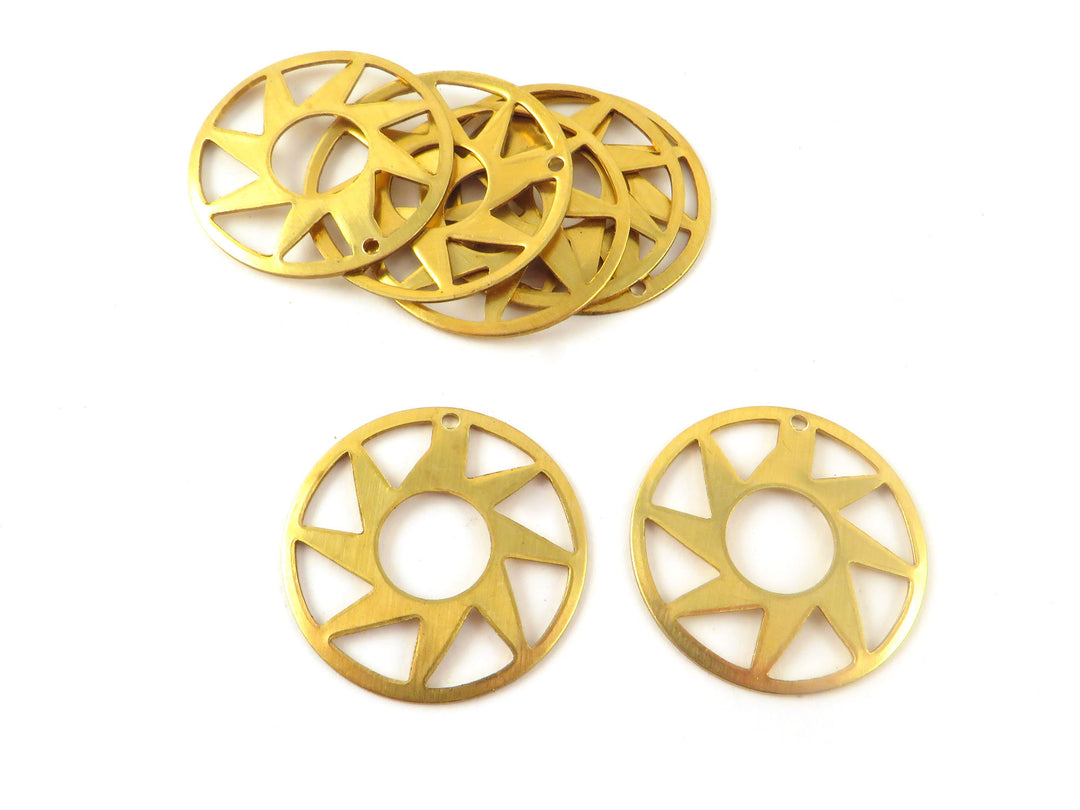 2x Breloque disque soleil (27mm) PP-358