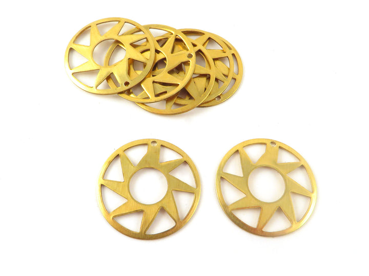 2x Breloque disque soleil (27mm) PP-358