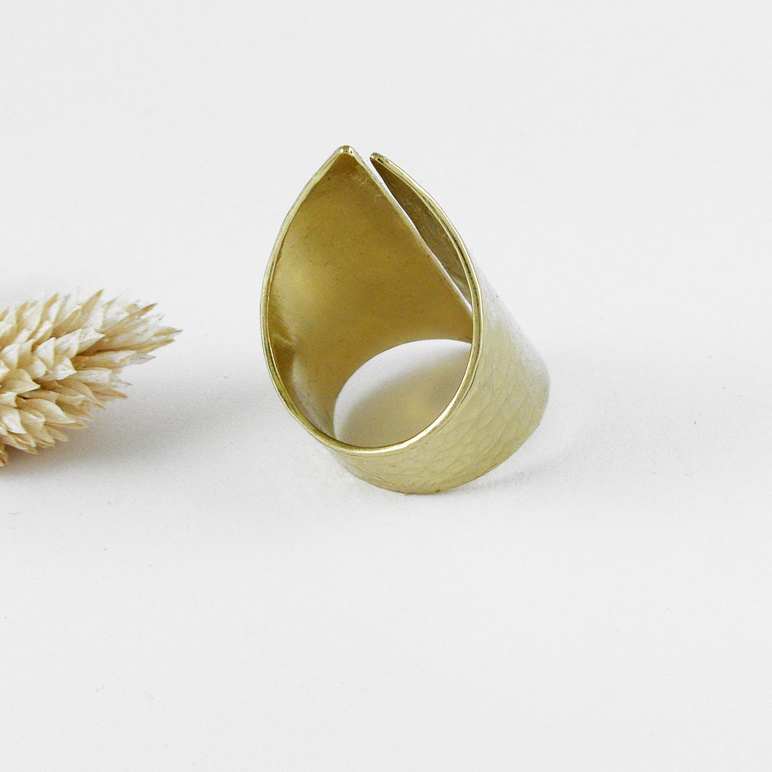 ARUN - Bague laiton martelé