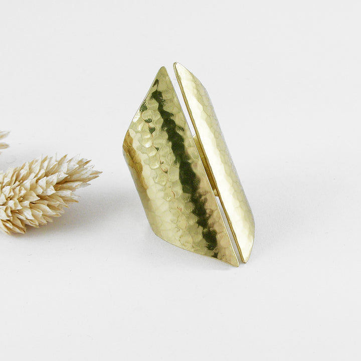 ARUN - Bague laiton martelé