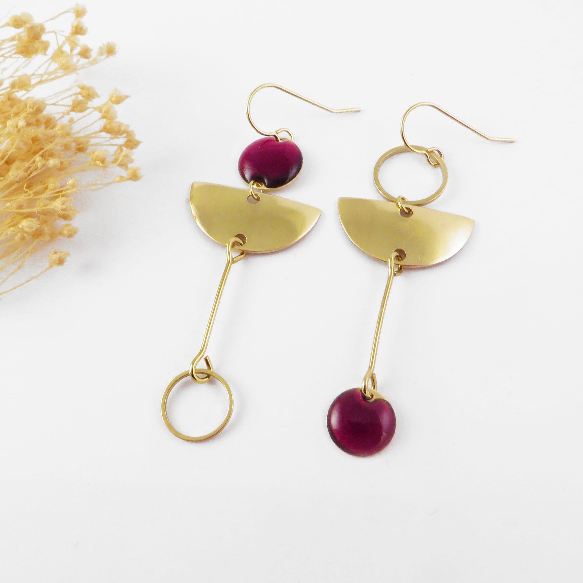 Boucles D'Oreilles Enfant Licorne Or Jaune 9 Carats – Design Mignon & Coffret Cadeau Élégant – Certificat Inclus – Mondepetit