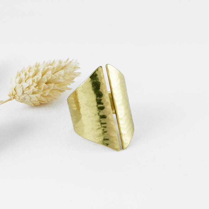 HINATA - Bague laiton martelé