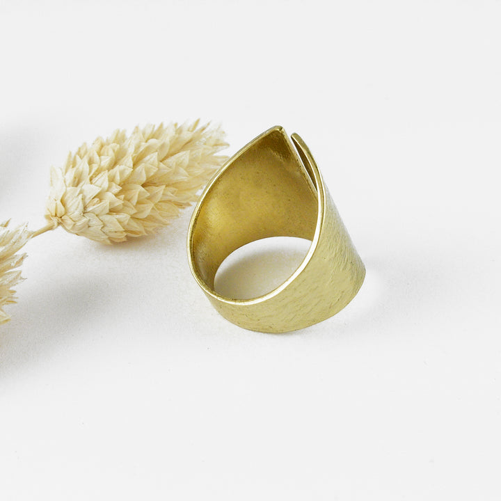 HINATA - Bague laiton martelé