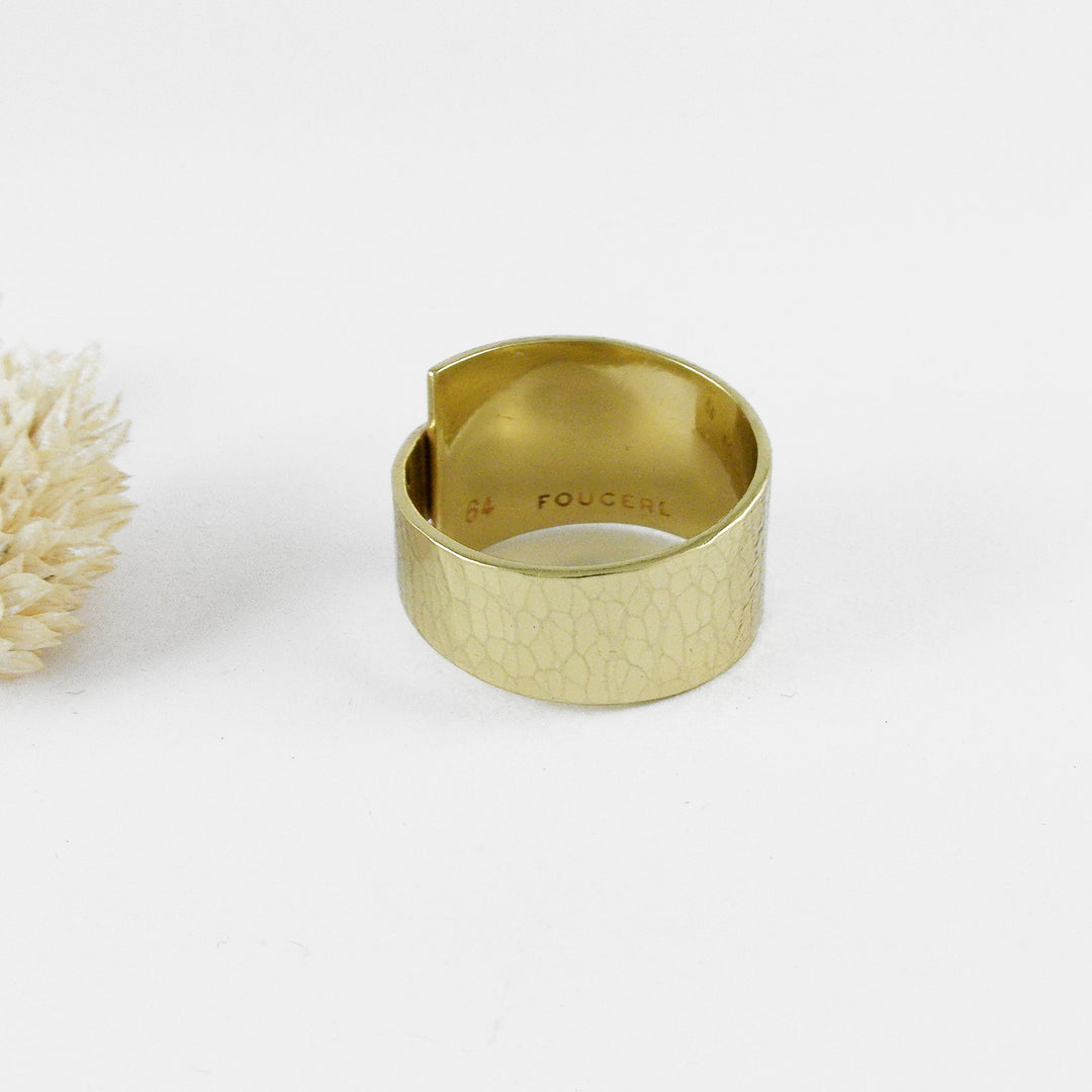 HOGO - Bague laiton martelé