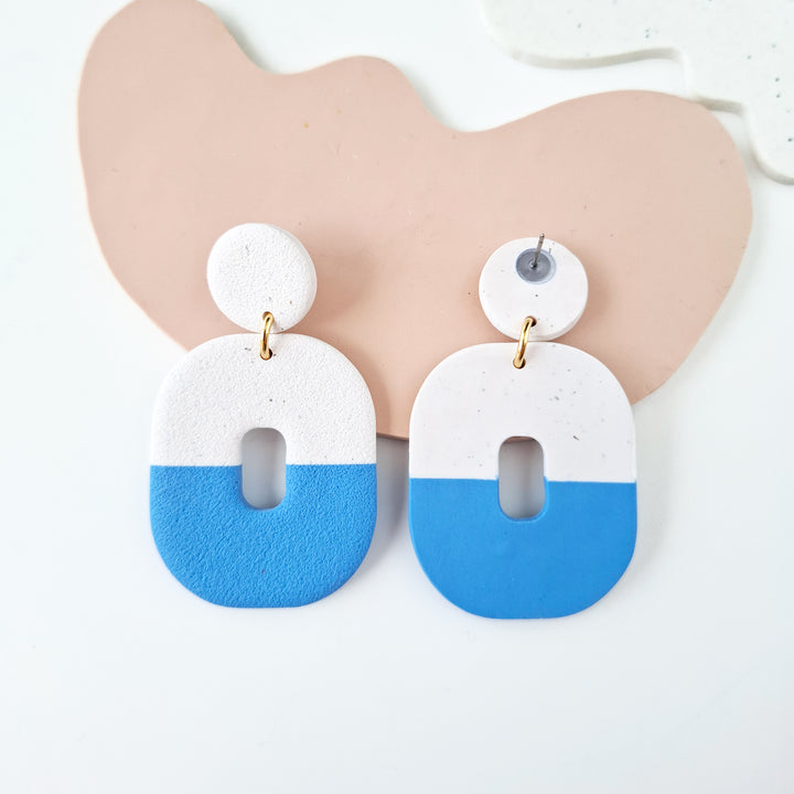 Helen - Bleu et blanc cassé