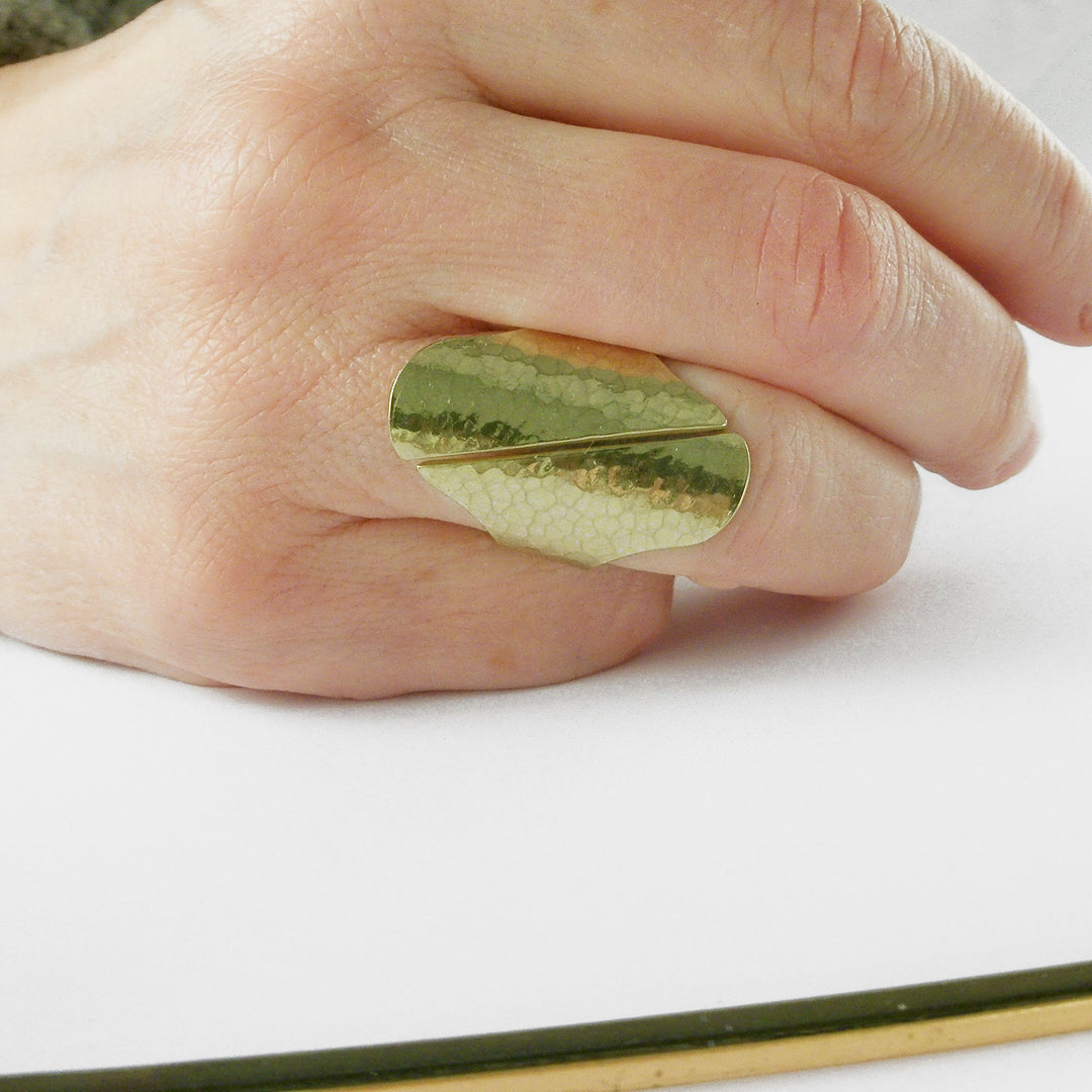 KATACHI - Bague laiton martelé