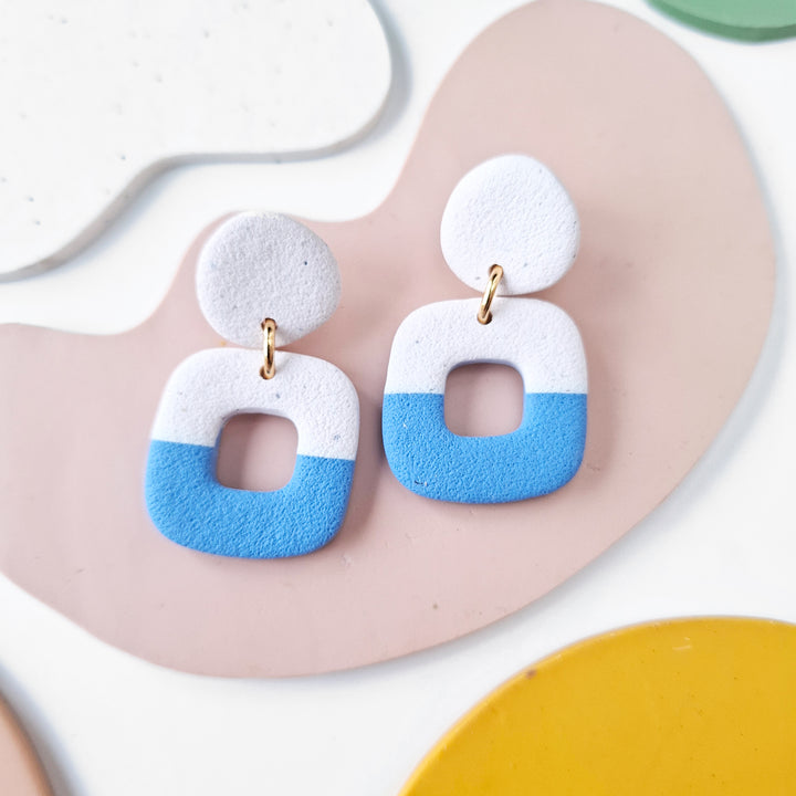Olivia - Beige et bleu