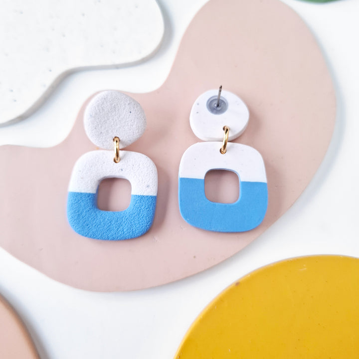 Olivia - Beige et bleu