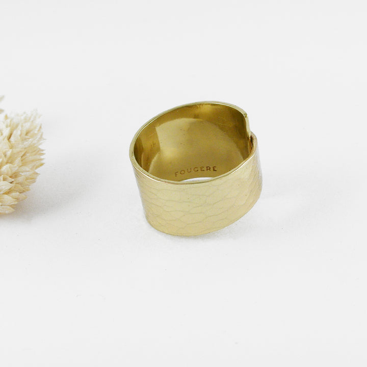 RIKU - Bague laiton martelé