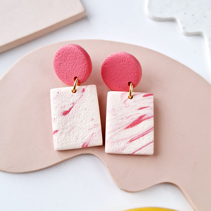 Susan - Marbré corail et beige