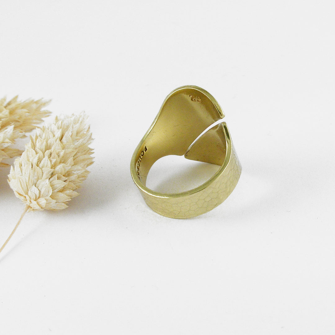 TAIYO - Bague laiton martelé