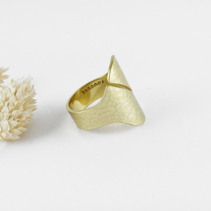 TAIYO - Bague laiton martelé