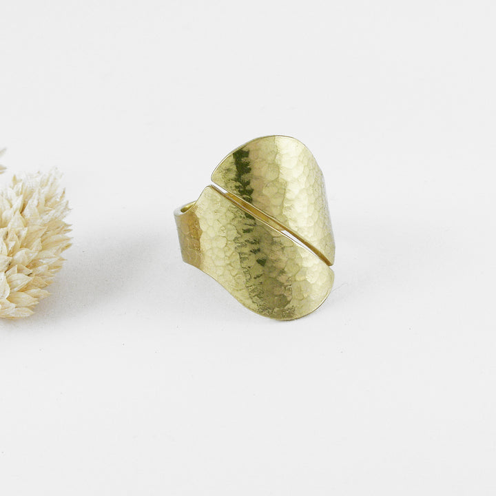 TAIYO - Bague laiton martelé