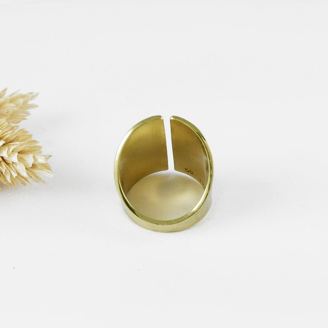 TAO - Bague laiton martelé