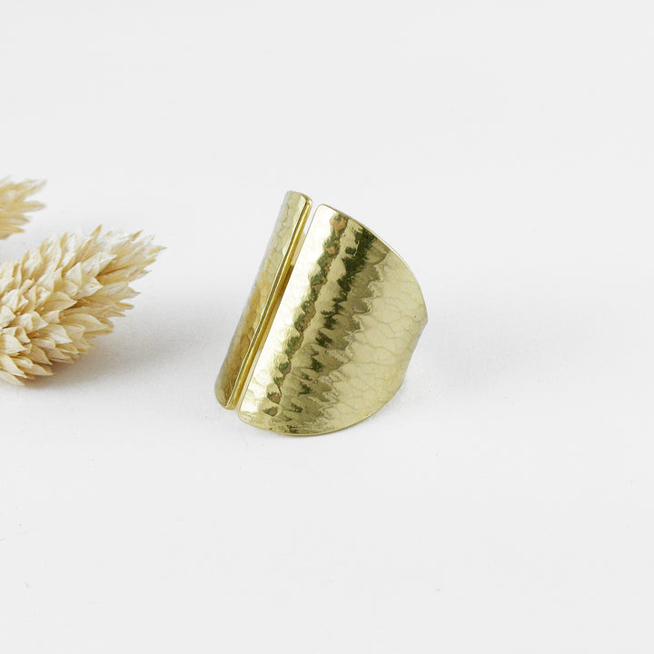 TAO - Bague laiton martelé