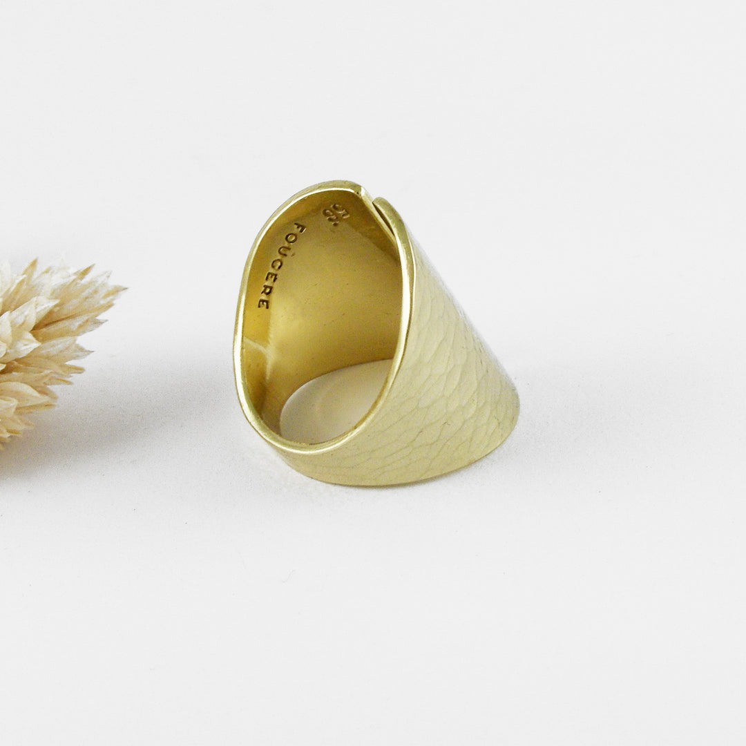 TAO - Bague laiton martelé