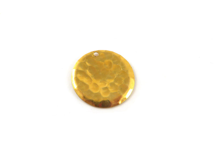 2x Breloque disque martelé + embossé (19, 25 ou 32mm) DM-19/S-1H