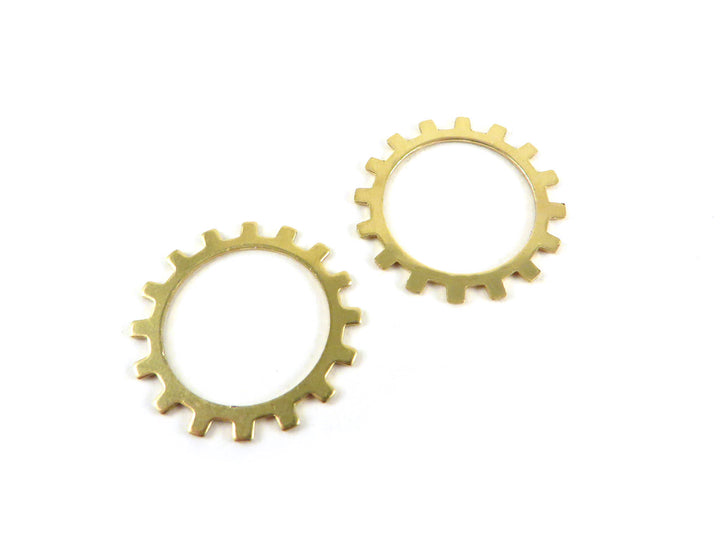 7x breloque engrenage rouage aiguille steampunk
