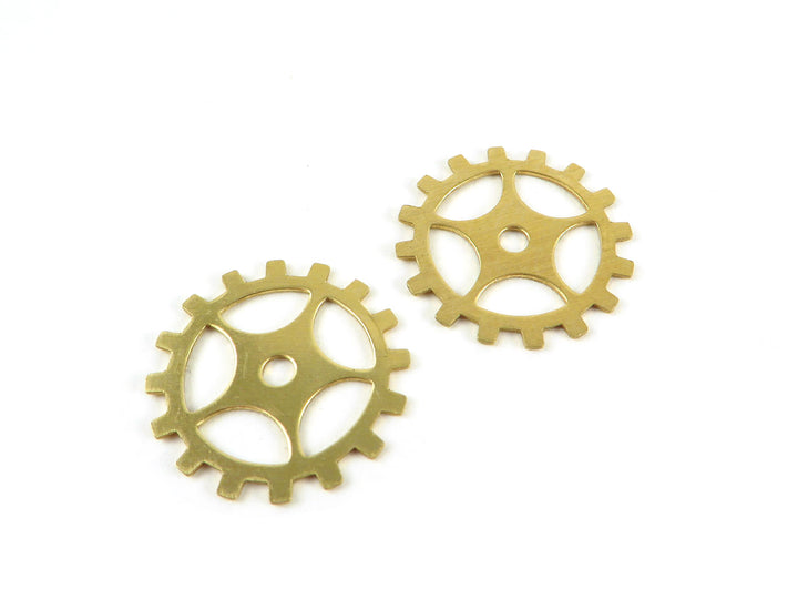 7x breloque engrenage rouage aiguille steampunk