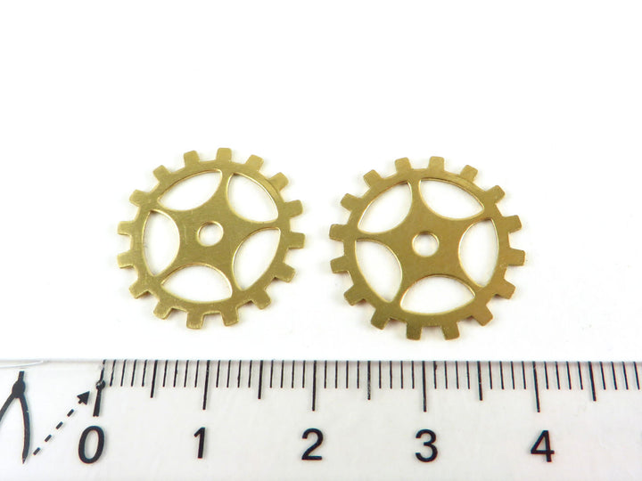 7x breloque engrenage rouage aiguille steampunk