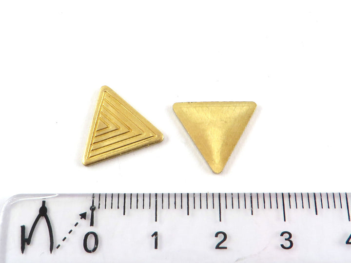 2x Breloque triangle (14mm x 12mm) PP-199