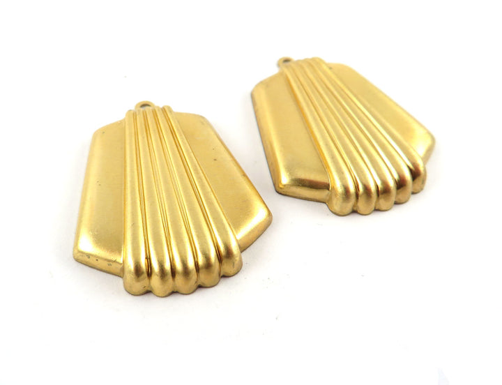 2x Pendentif trapèze Art Déco (26mm x 33mm) PV-256