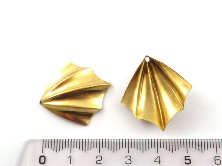 2x Breloque losange éventail (25mm x 27mm) PV-290