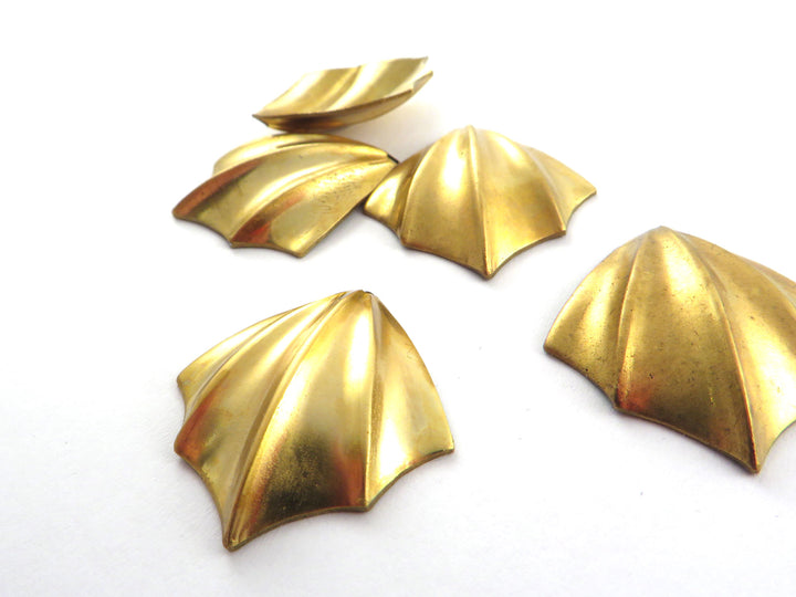 2x Breloque losange éventail (25mm x 27mm) PV-290