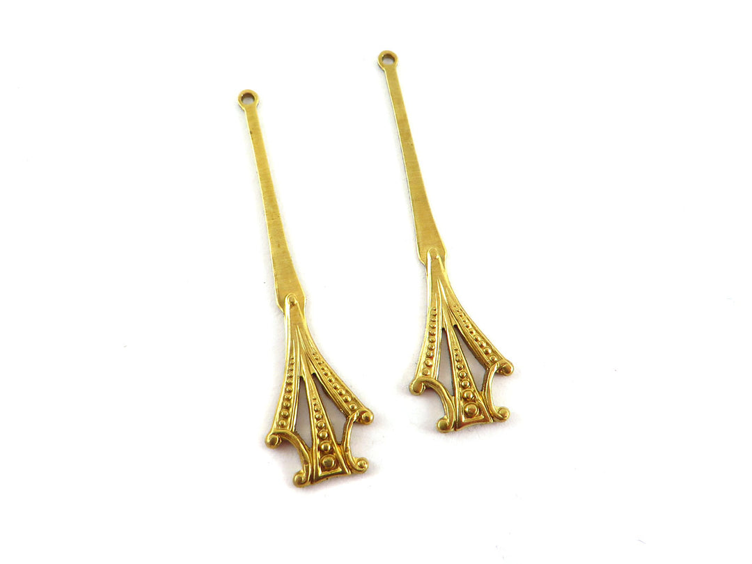 2x Pendentif goutte vintage (6 designs)