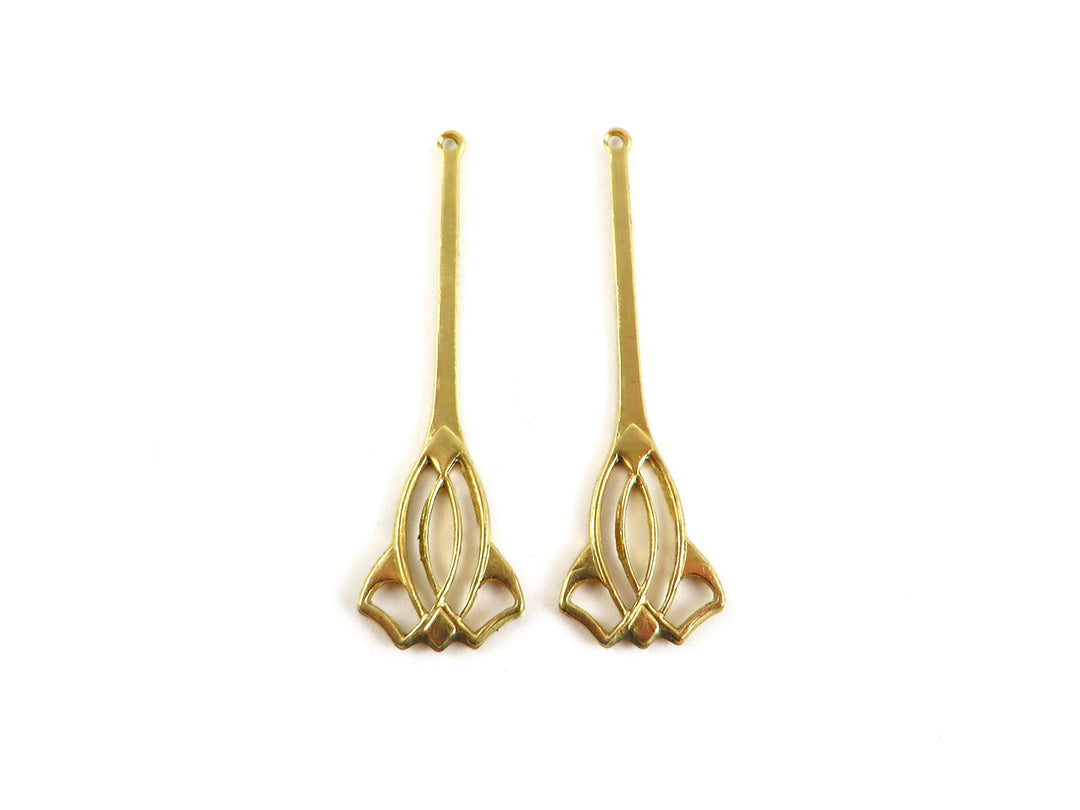 2x Pendentif goutte vintage (6 designs)