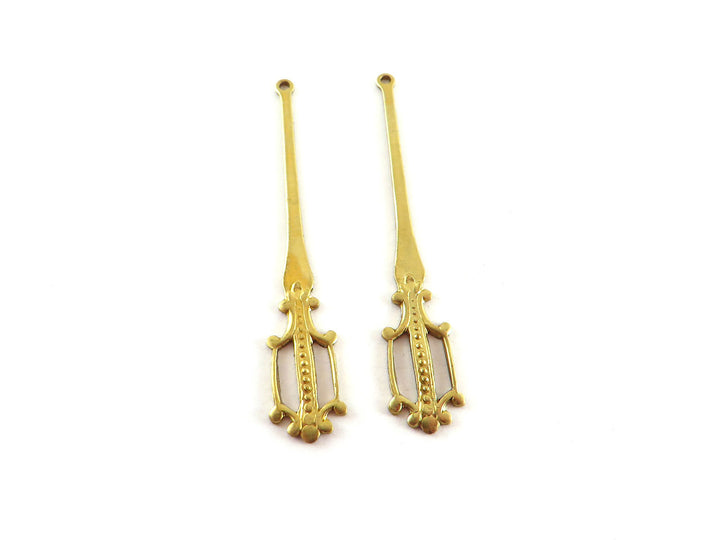 2x Pendentif goutte vintage (6 designs)