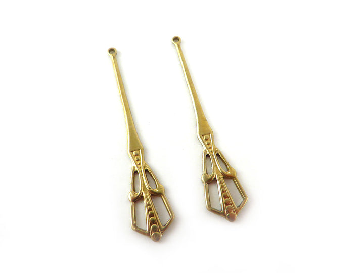 2x Pendentif goutte vintage (6 designs)