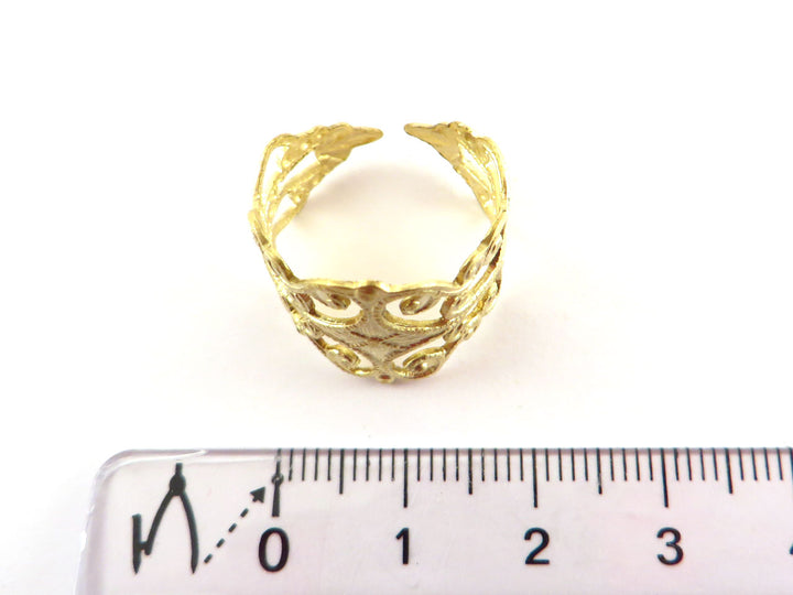 1x Support de bague filigrane vintage BG-014