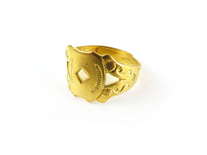 1x Support bague réglable vintage 1 trou BG-007
