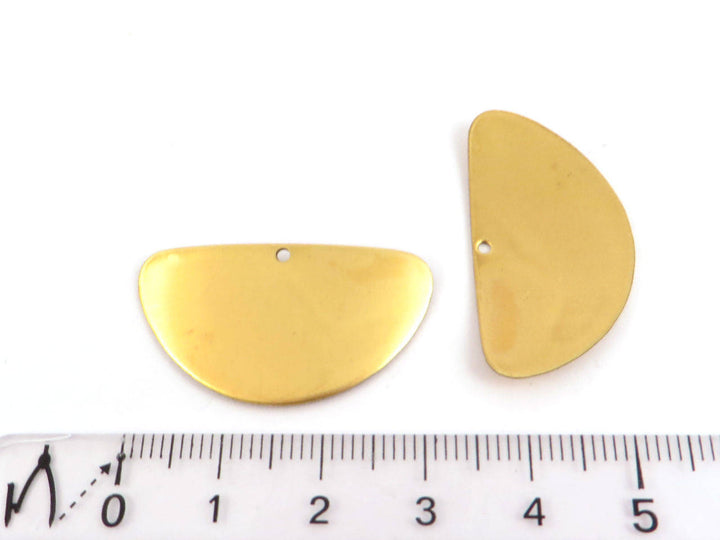 4x Breloque demi-lune bombé (32mm x 17mm) PV-125