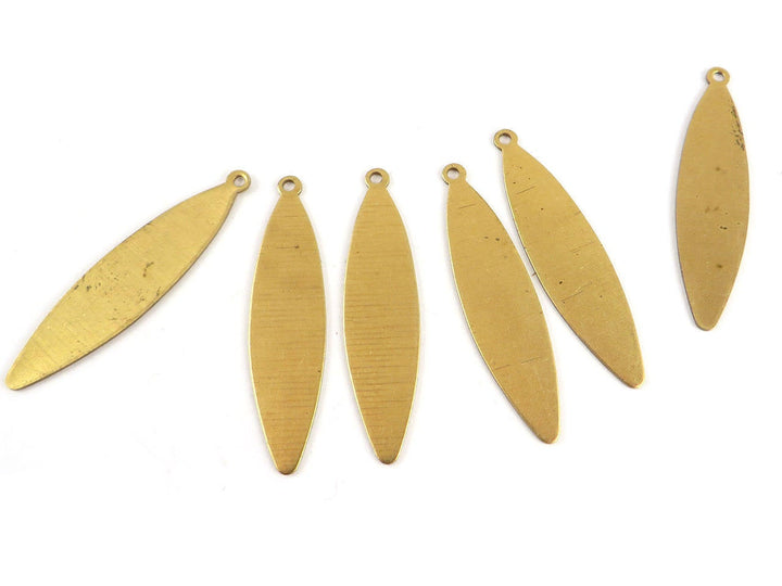 6x Breloque navette marquise (40mm x 10mm) PP-135