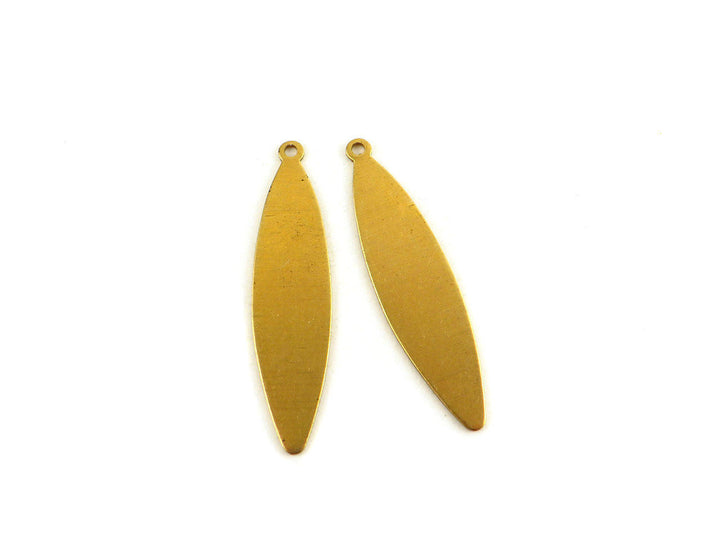 6x Breloque navette marquise (40mm x 10mm) PP-135