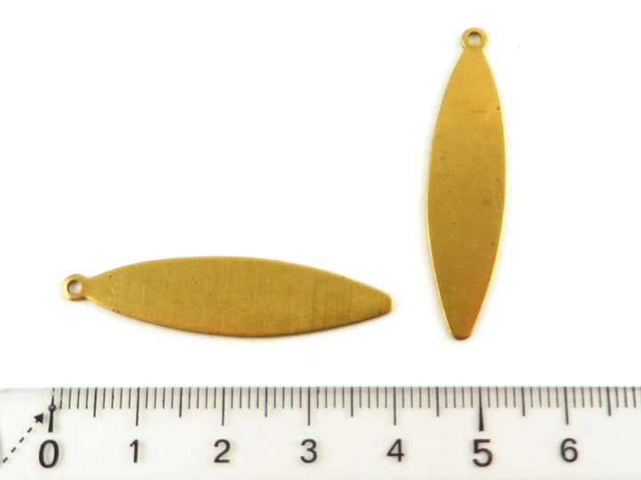 6x Breloque navette marquise (40mm x 10mm) PP-135