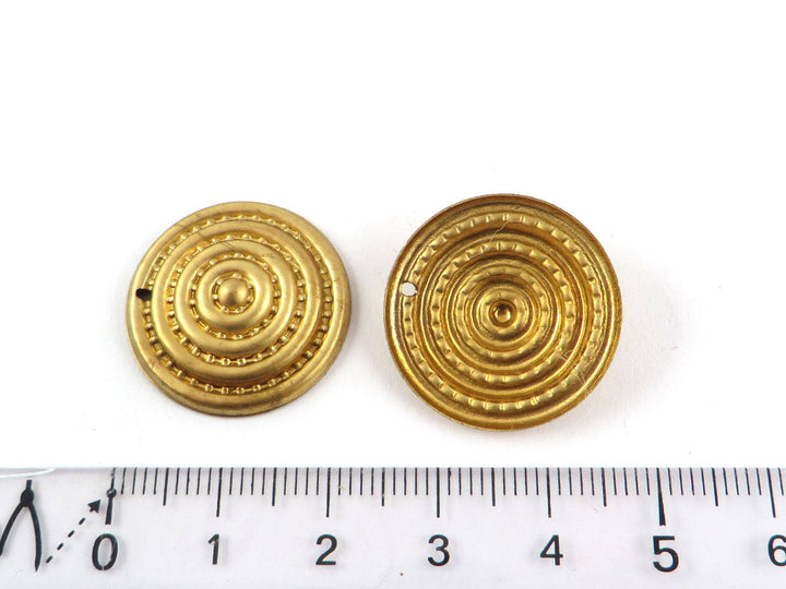 4x Breloque disque cible bouclier (22mm) PP-200