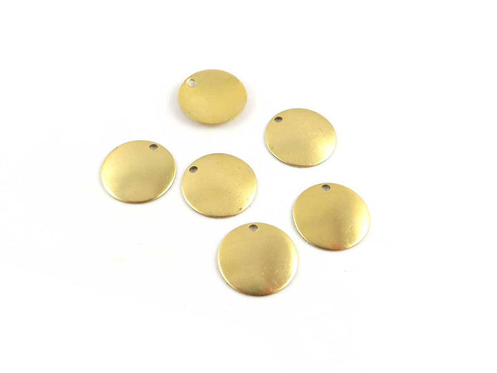 6x Breloque disque bombé (13mm) PV-157