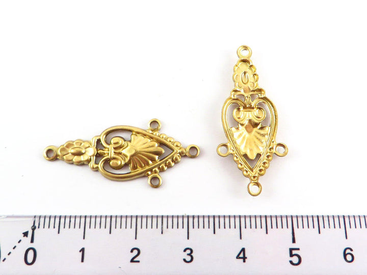 2x Connecteur chandelier goutte Vintage (32mm x 14mm) V-096